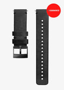 Suunto Urban 2 Strap - 24mm Leather M/L - Black/Black OS / Black/Black Watch Straps